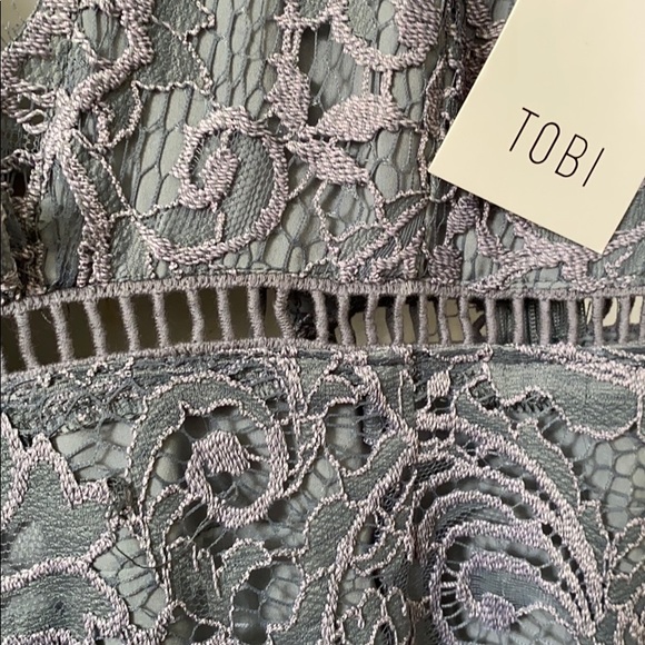 Grey Lace Up Bodycon Dress - Picture 6 of 6